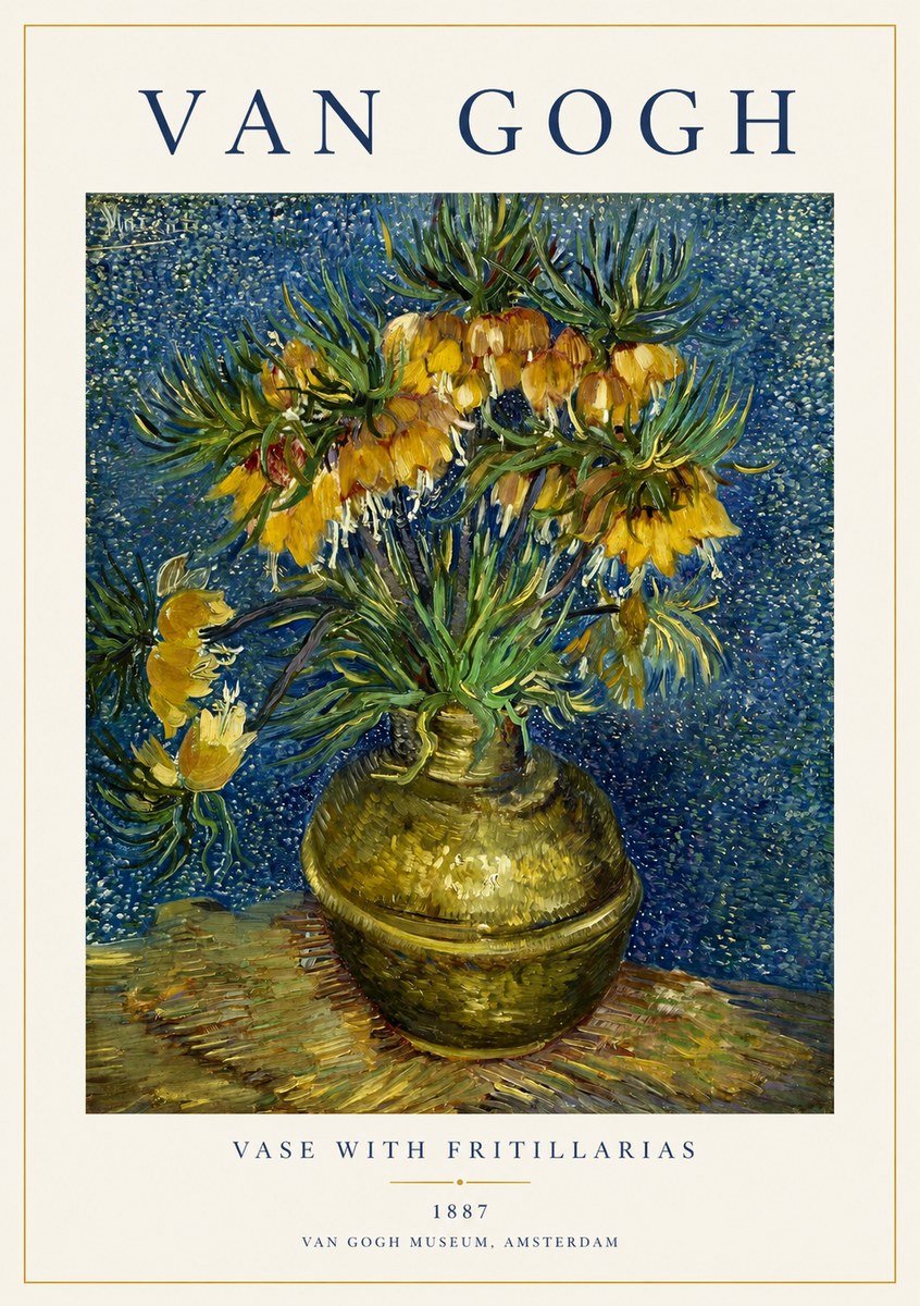 Van Gogh Vase with Fritillarias No1 - Poszter