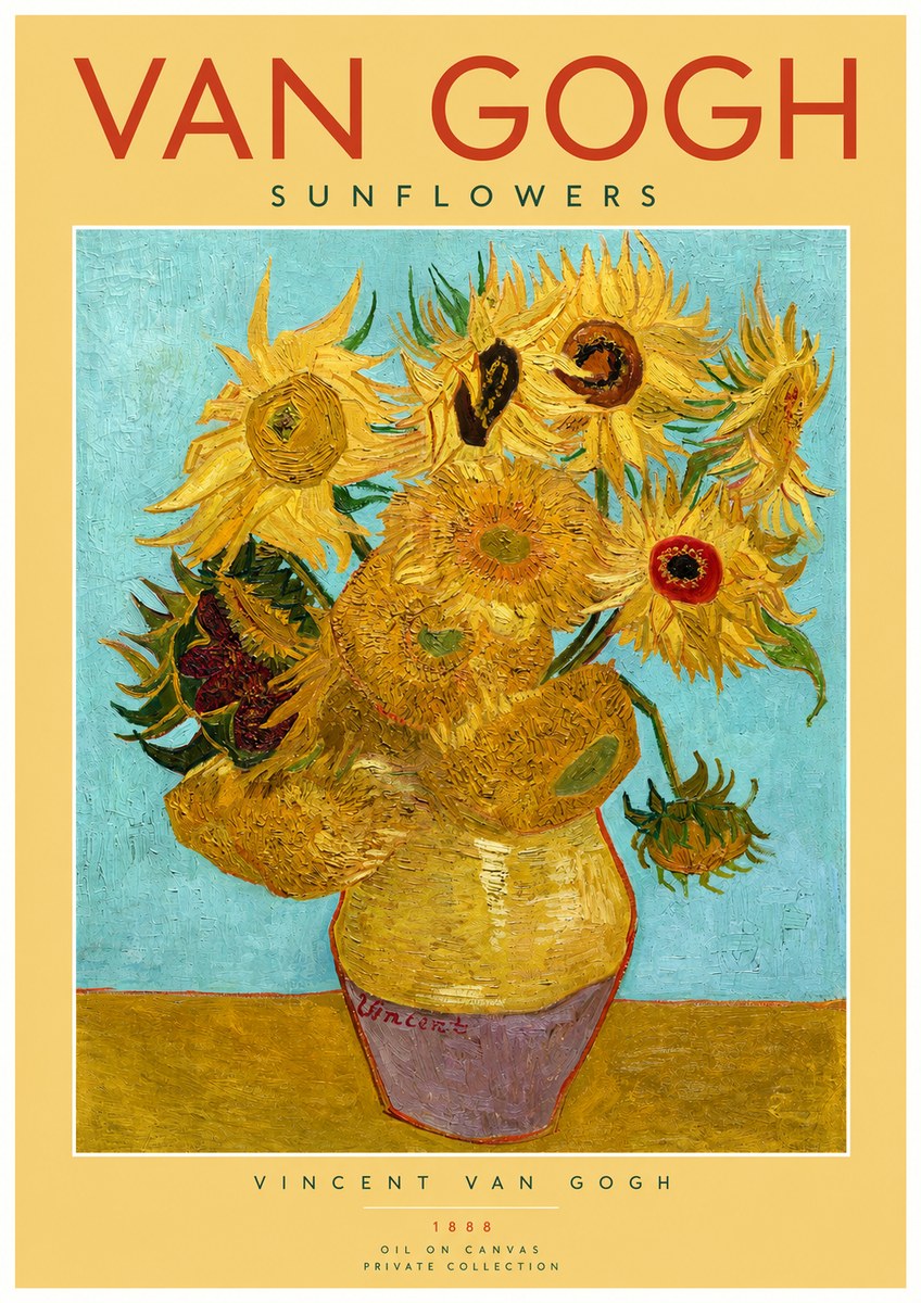 Van Gogh Sunflowers I No2 - Poszter