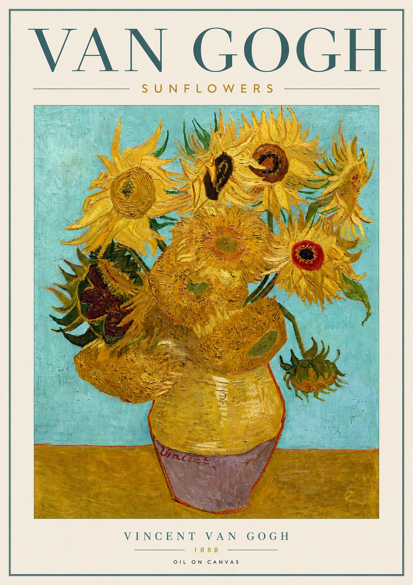 Van Gogh Sunflowers I No3 - Poszter