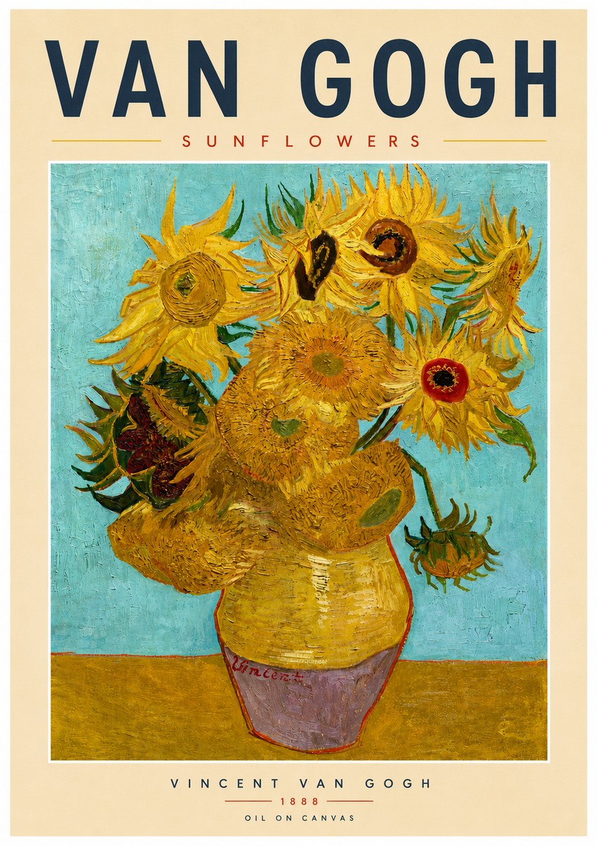 Van Gogh Sunflowers I No4 - Poszter
