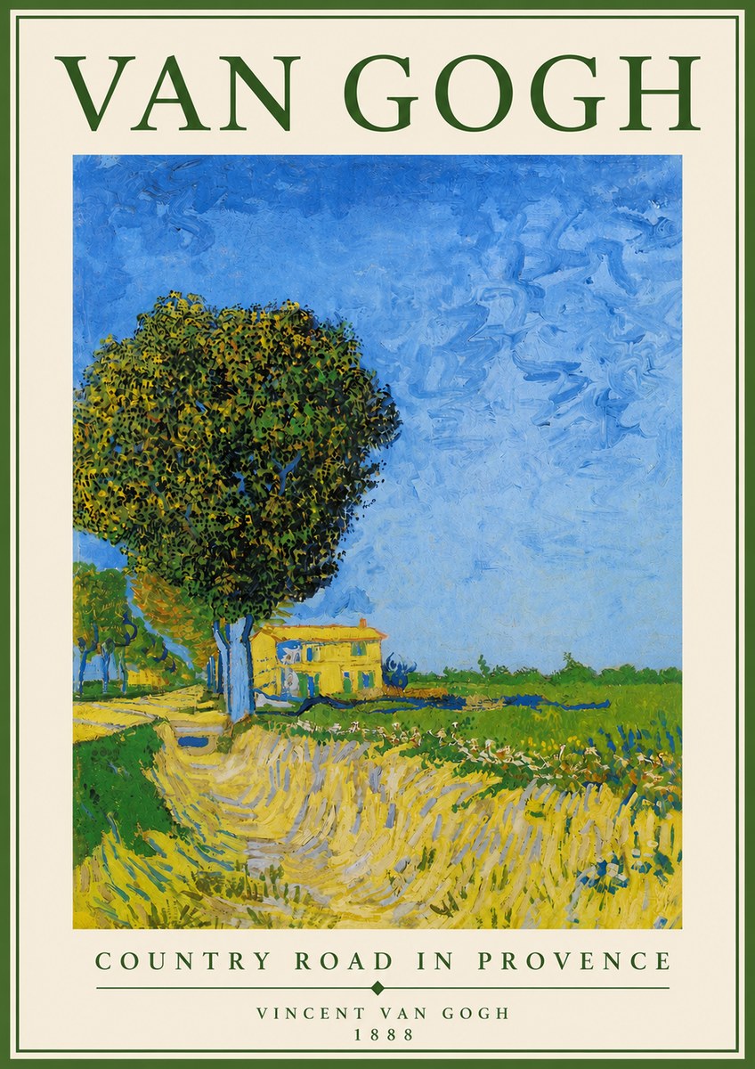 Van Gogh Country Road in Provence II No4 - Poszter