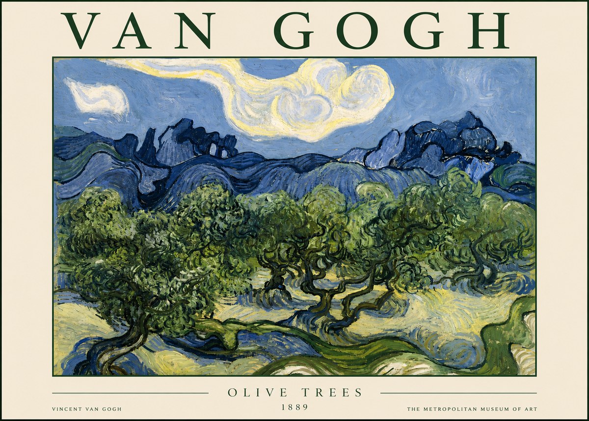 Van Gogh Olive Trees No3 - Poszter