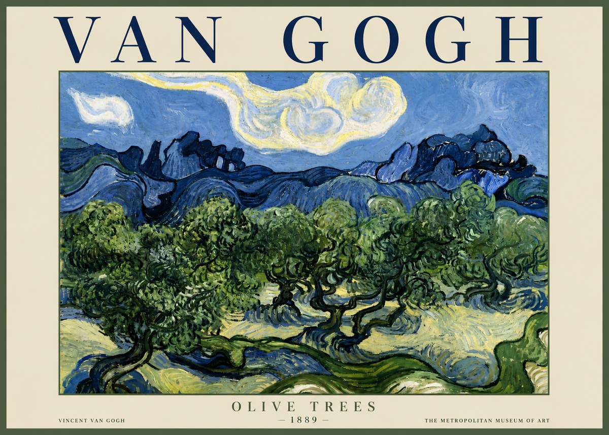 Van Gogh Olive Trees No6 - Poszter