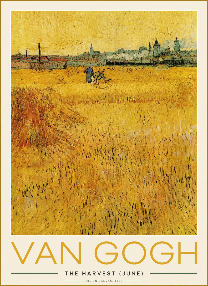 Van Gogh The Harvest (June) No2 - Poszter