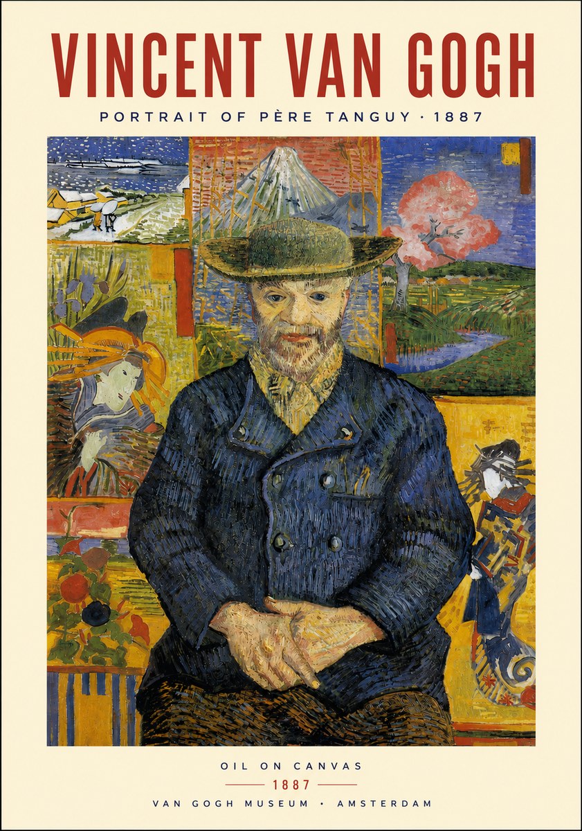 Van Gogh Portrait of Père Tanguy I No3 - Poszter
