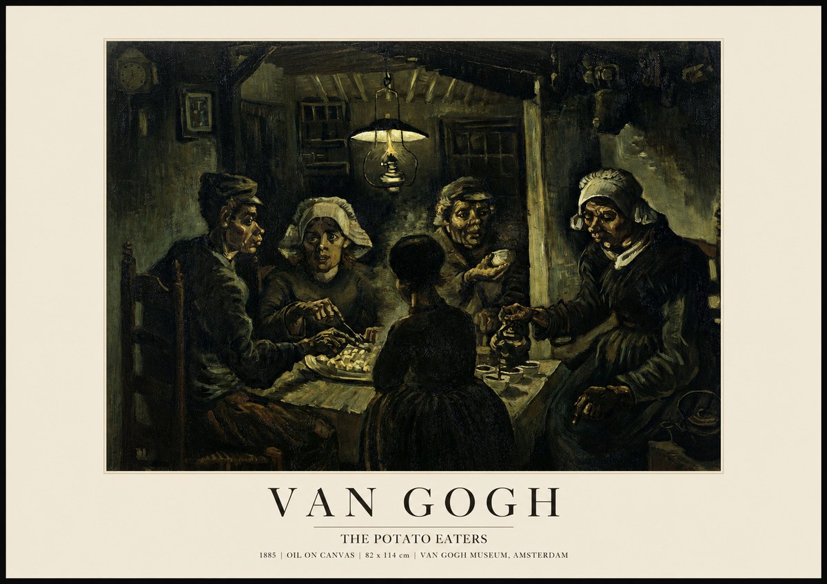 Van Gogh The Potato Eaters II No1 - Poszter