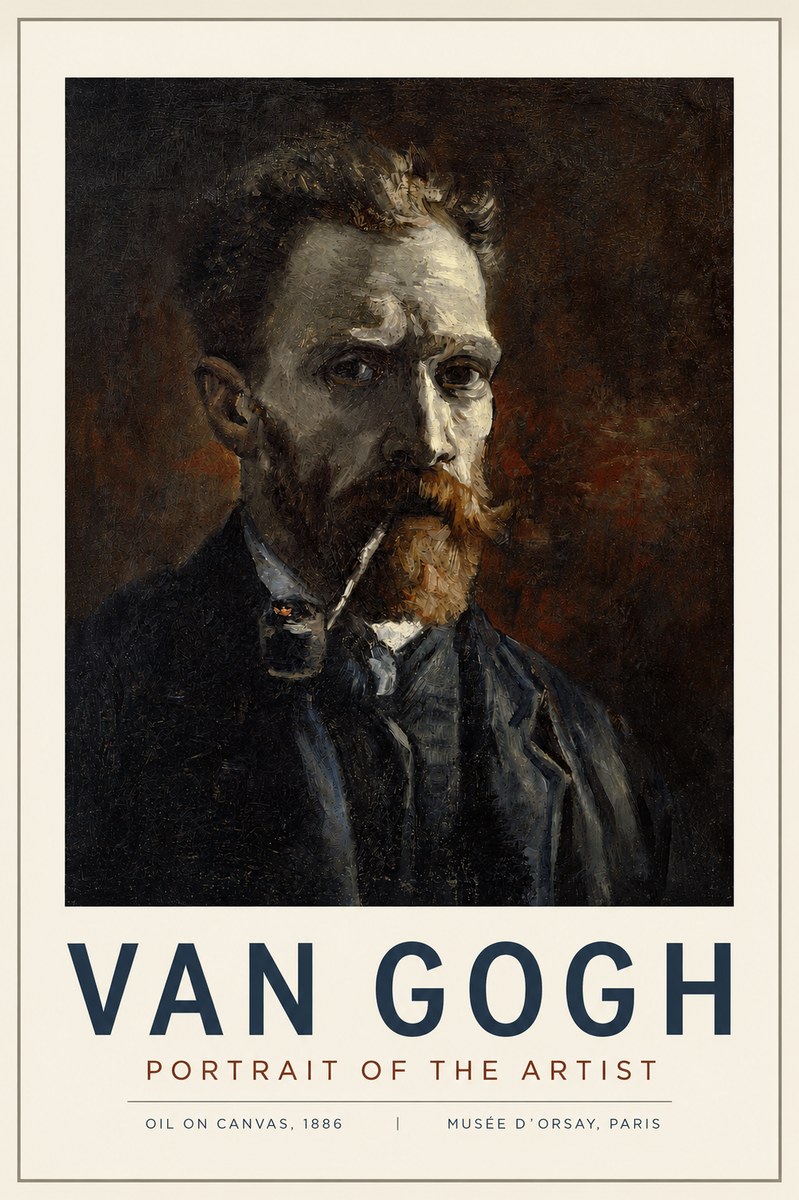 Van Gogh Portrait of the Artist I No4 - Poszter