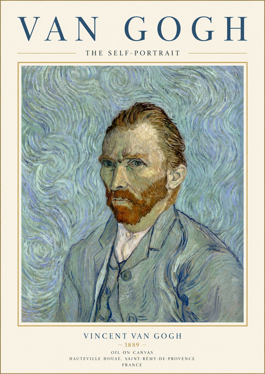 Van Gogh The Self-portrait No6 - Poszter