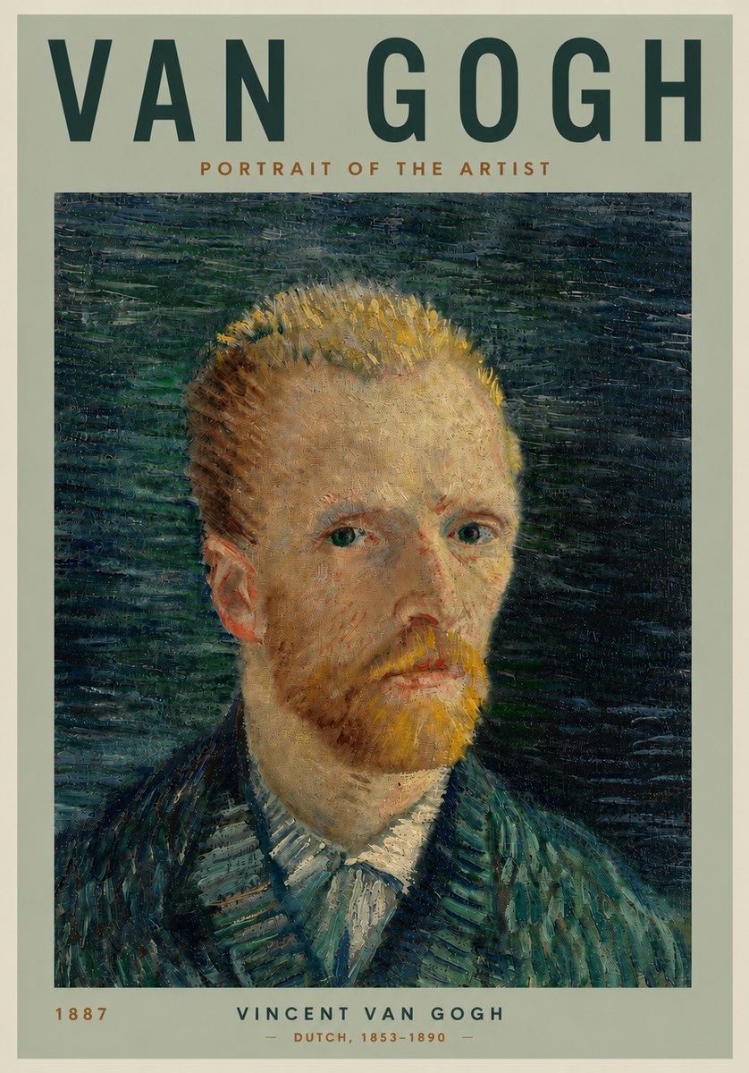 Van Gogh Portrait of the Artist II No4 - Poszter