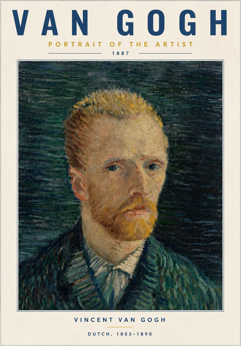Van Gogh Portrait of the Artist II No6 - Poszter