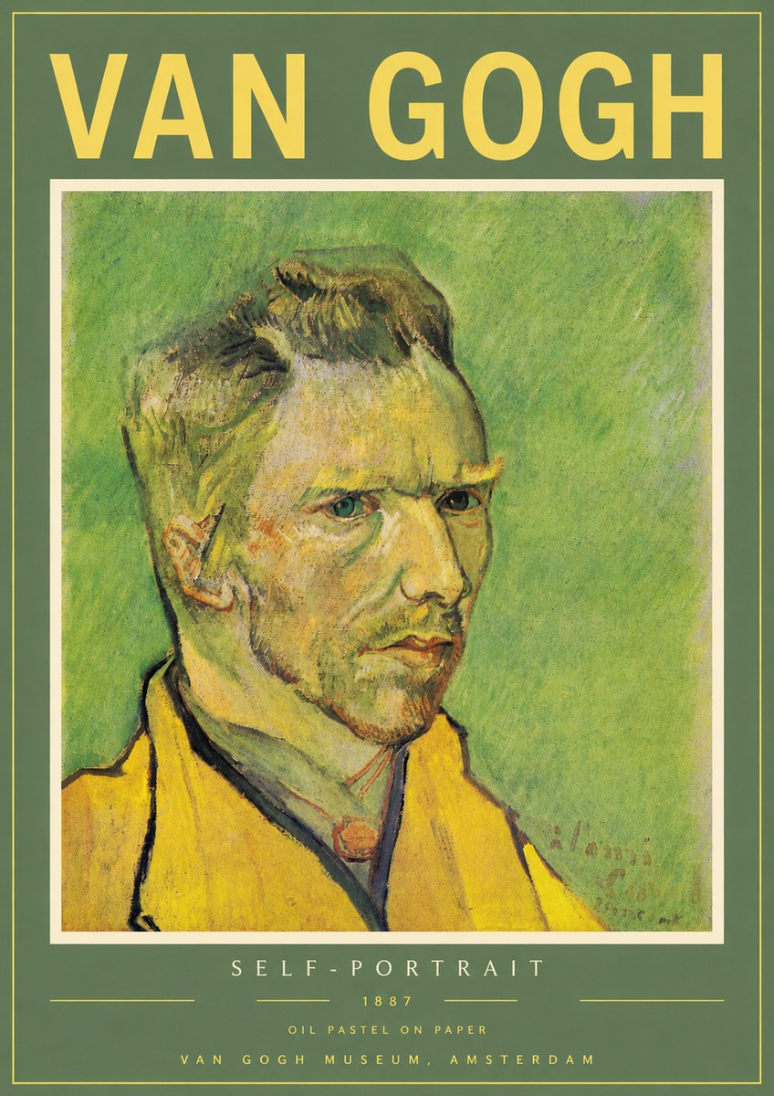 Van Gogh Self-portrait II No4 - Poszter