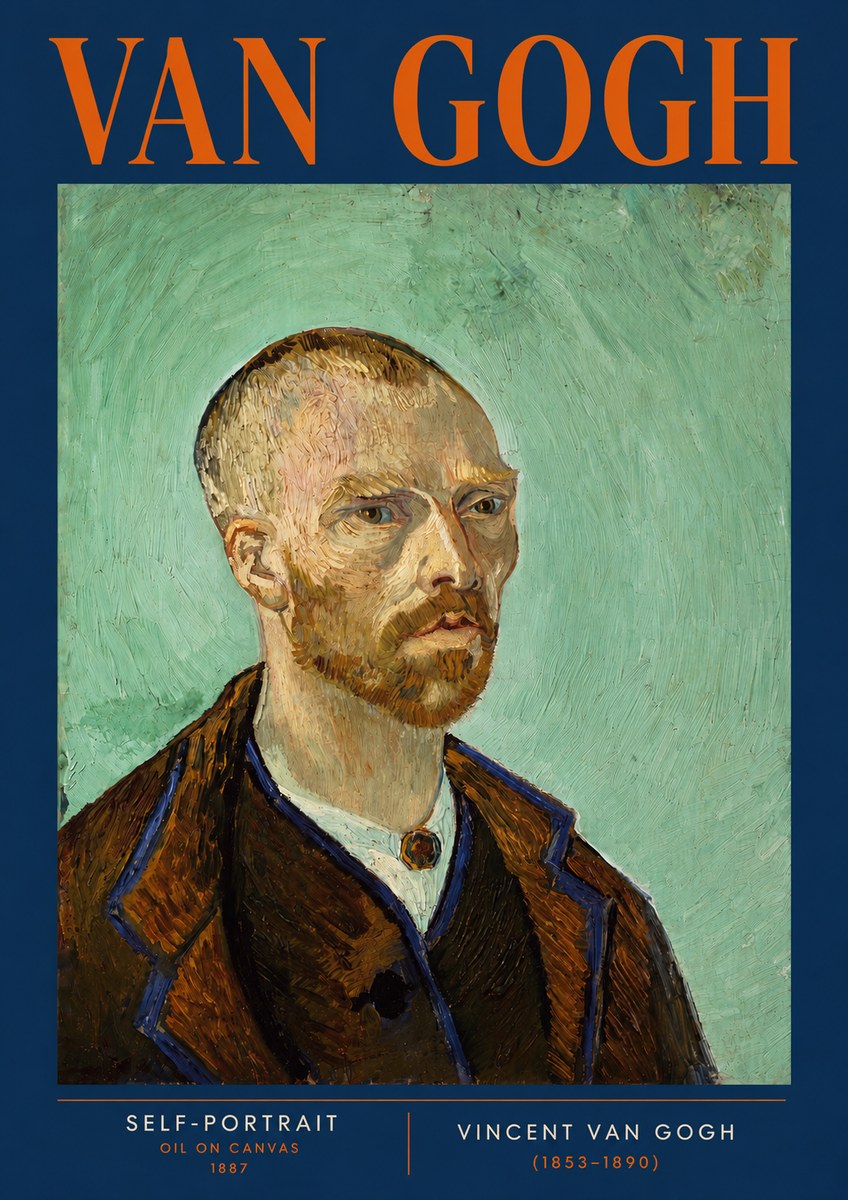 Van Gogh Self-portrait III No4 - Poszter