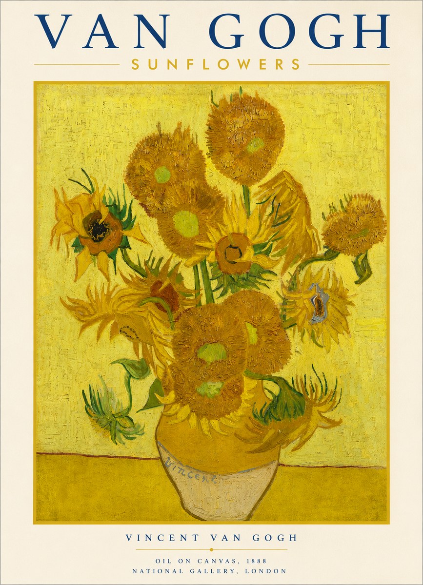 Van Gogh Sunflowers III No3 - Poszter