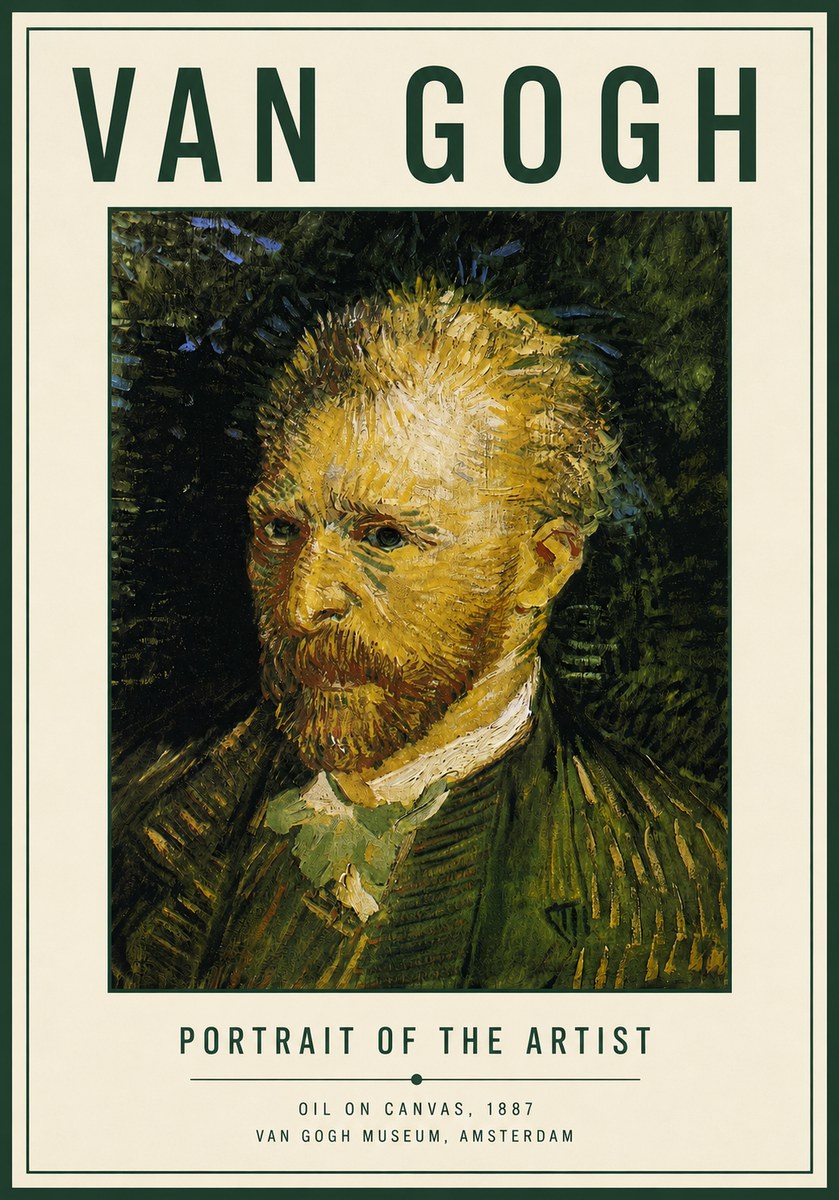 Van Gogh Portrait of the Artist III No4 - Poszter