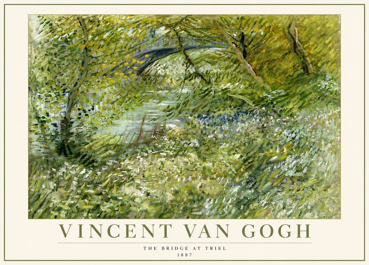 Van Gogh The Bridge at Triel No5 - Poszter