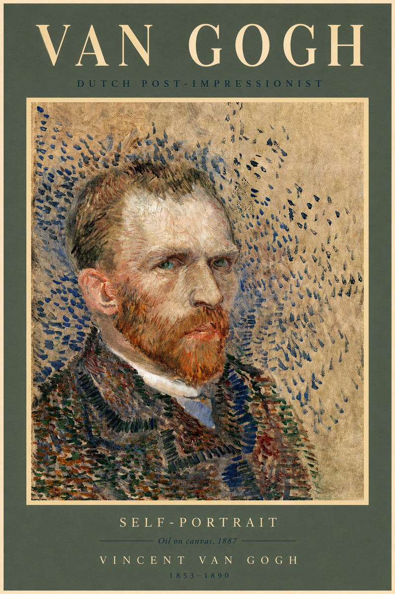 Van Gogh Self-portrait IV No2 - Poszter