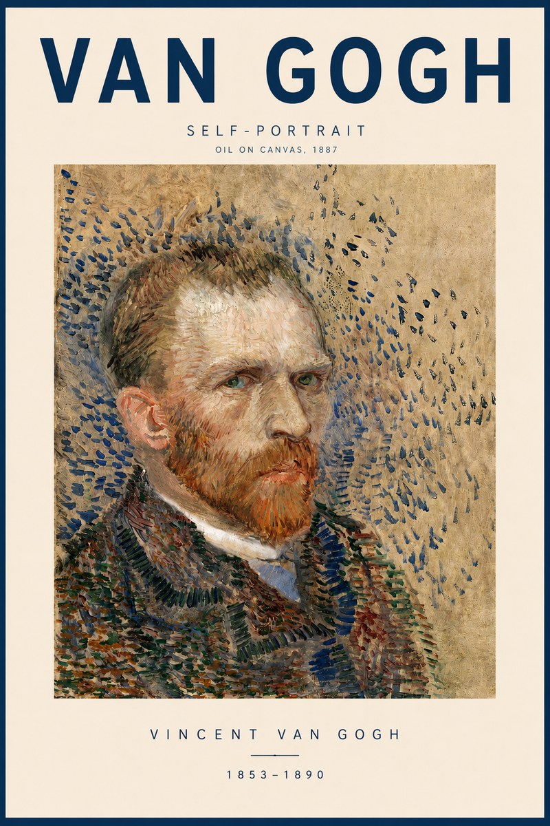 Van Gogh Self-portrait IV No3 - Poszter