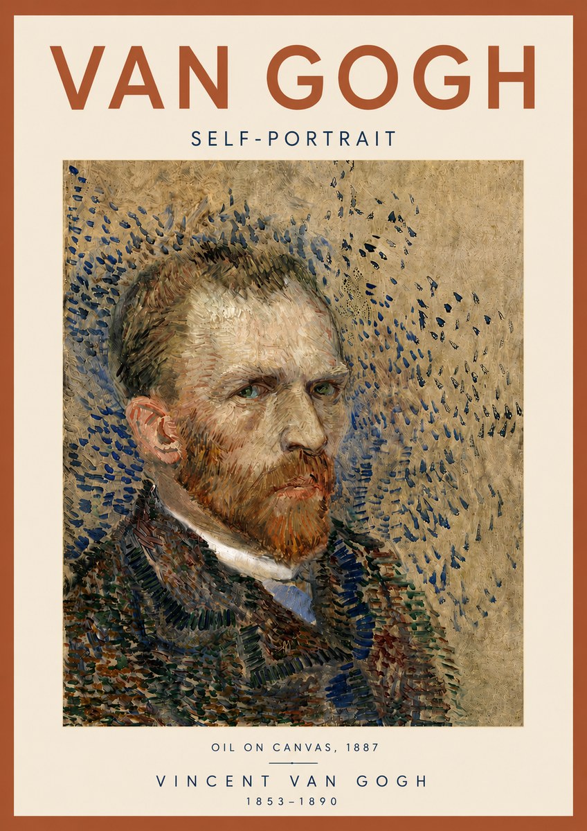 Van Gogh Self-portrait IV No5 - Poszter