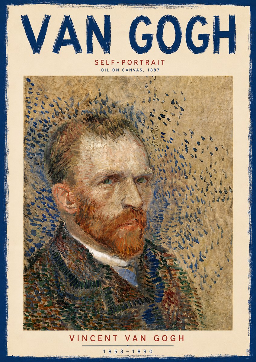 Van Gogh Self-portrait IV No6 - Poszter