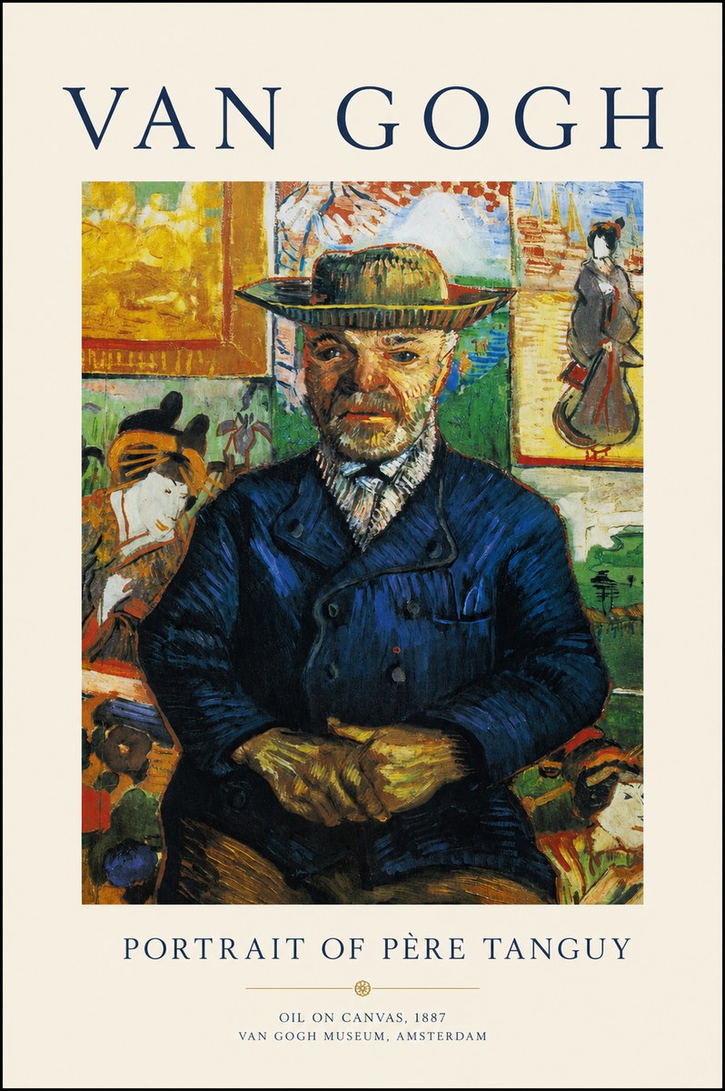 Van Gogh Portrait of Père Tanguy II No1 - Poszter
