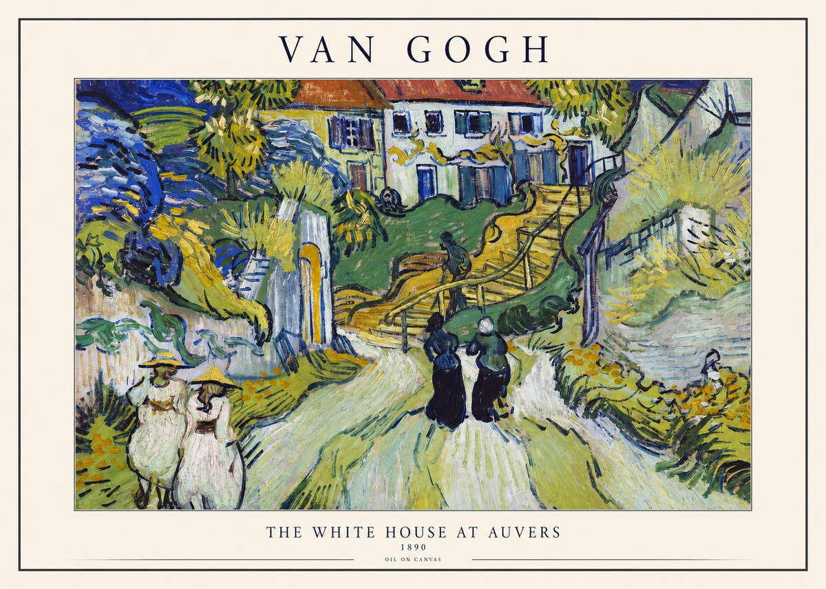 Van Gogh The White House at Auvers No1 - Poszter