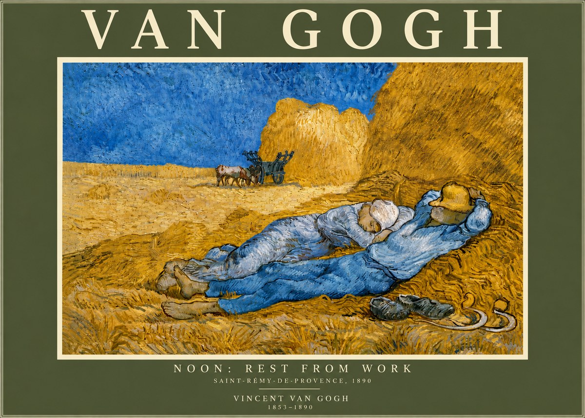 Van Gogh Noon: Rest from Work No6 - Poszter