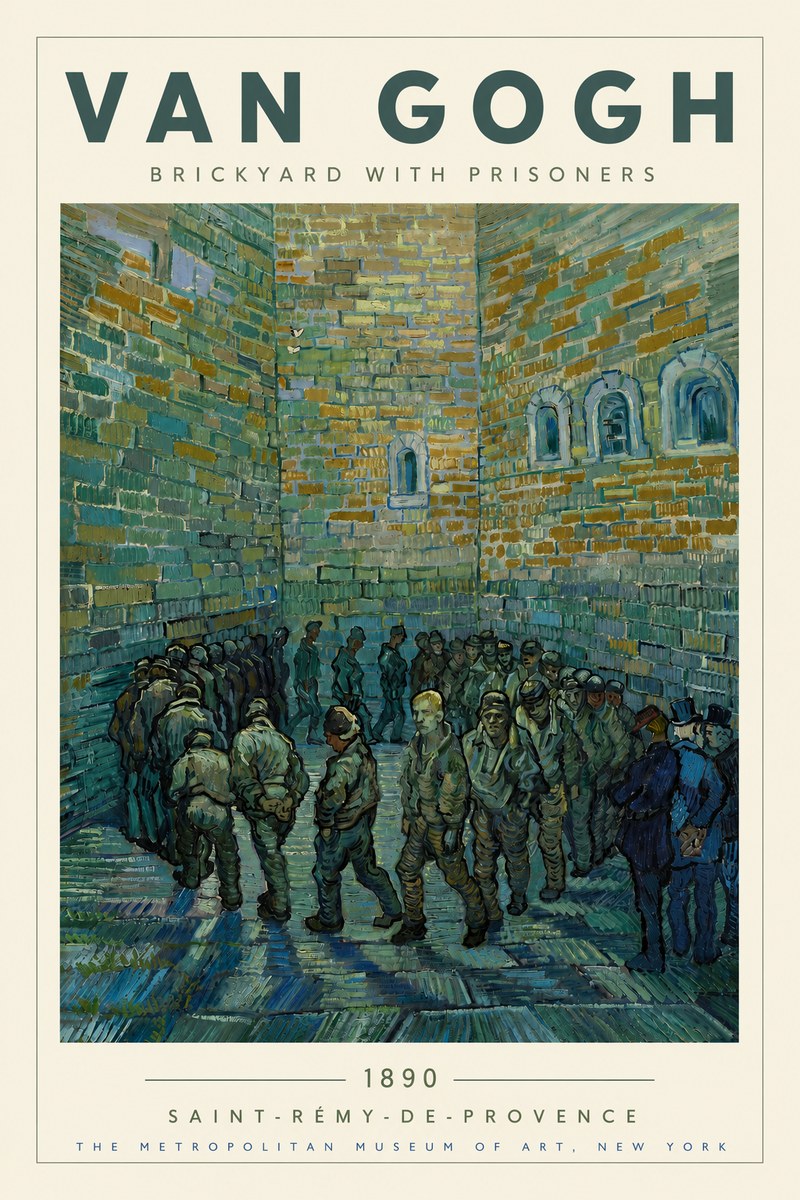 Van Gogh Brickyard with Prisoners No3 - Poszter