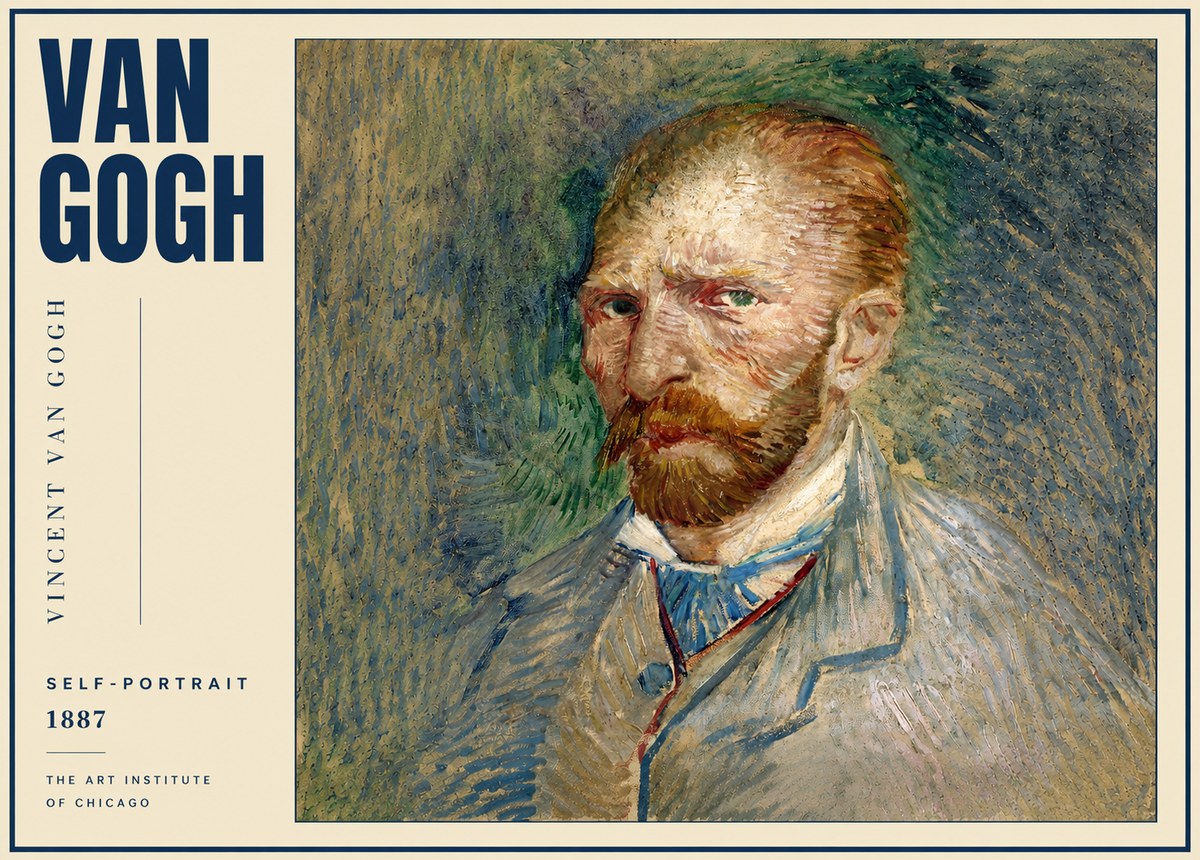 Van Gogh Self-portrait V No4 - Poszter