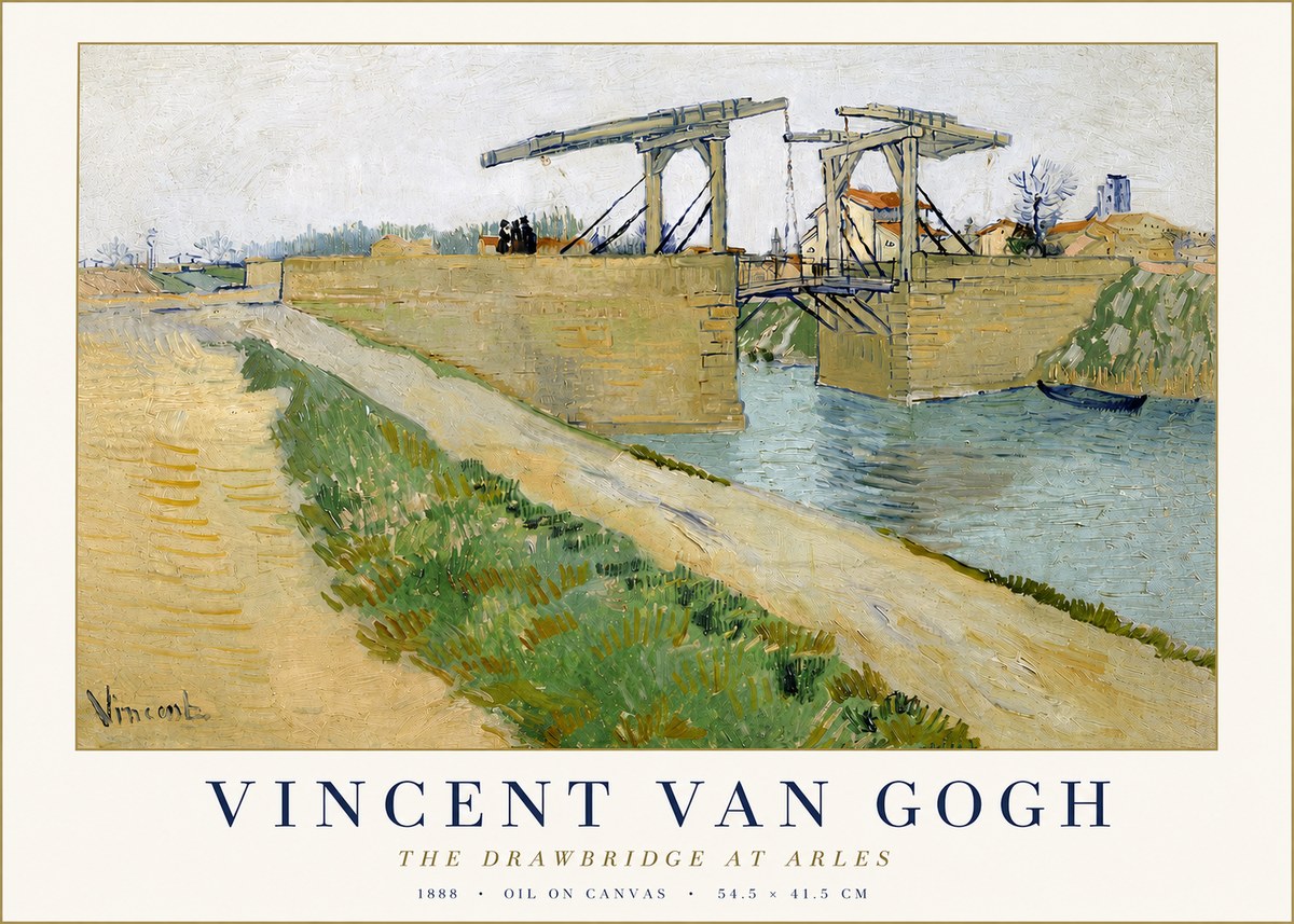 Van Gogh The Drawbridge at Arles II No3 - Poszter