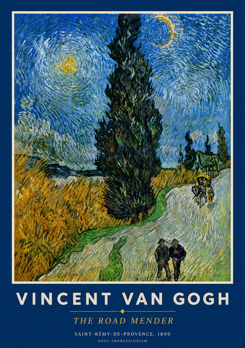 Van Gogh The Road Mender II No3 - Poszter