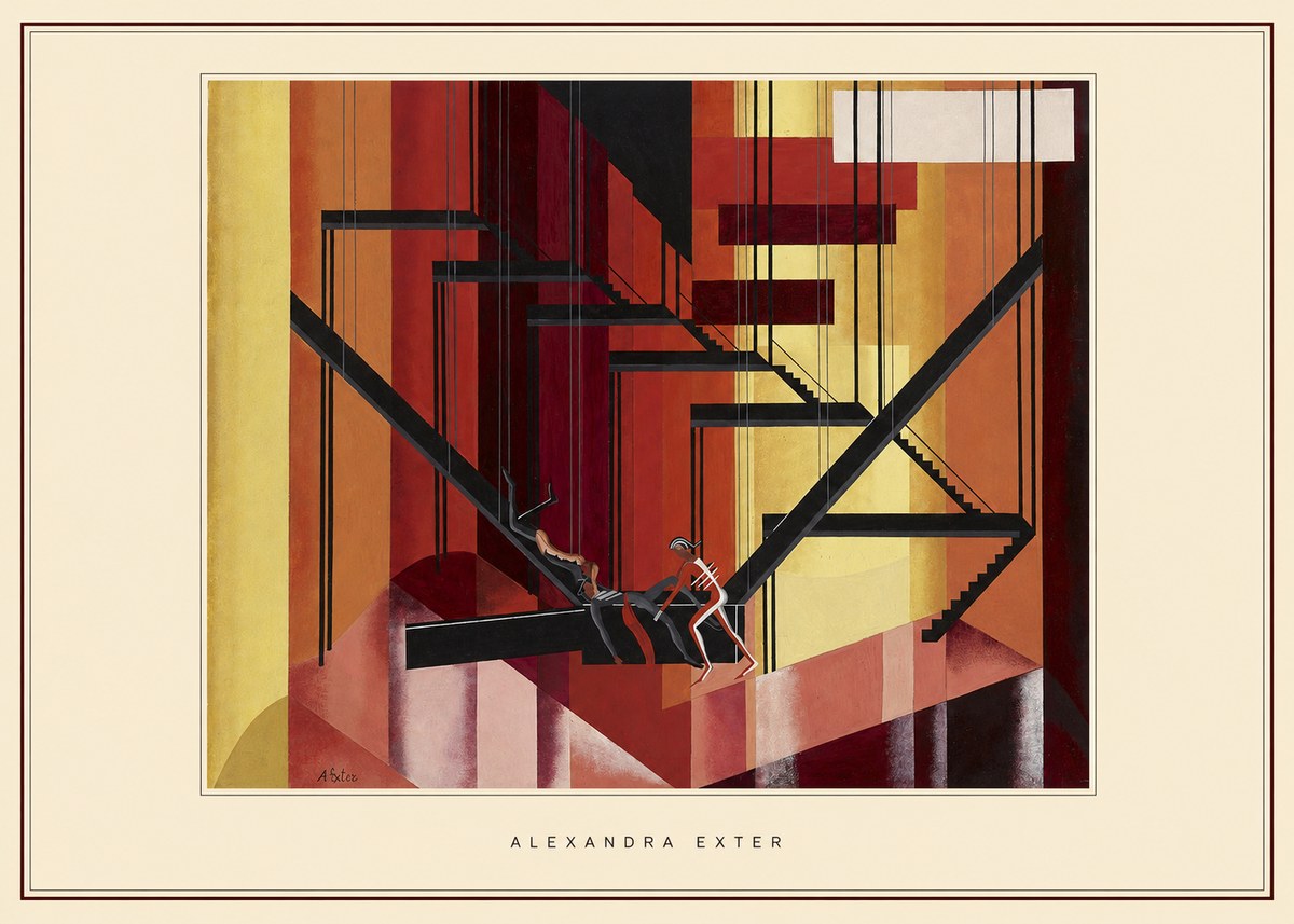 Alexandra Exter Constructivist Stage Design No4 - Poszter