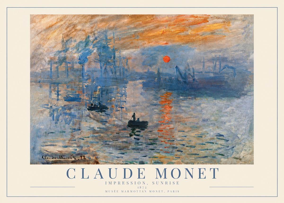 Monet Impression, Sunrise I No3 - Poszter