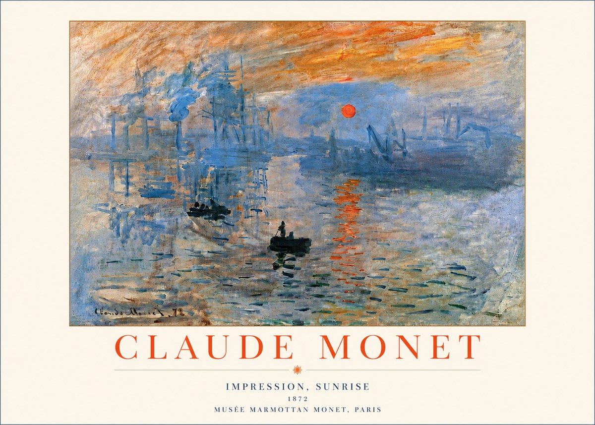 Monet Impression, Sunrise I No4 - Poszter