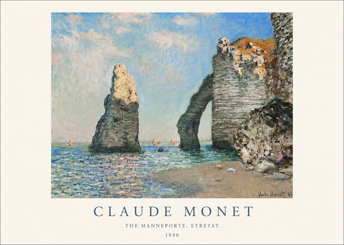 Monet The Manneporte, Etretat No1 - Poszter