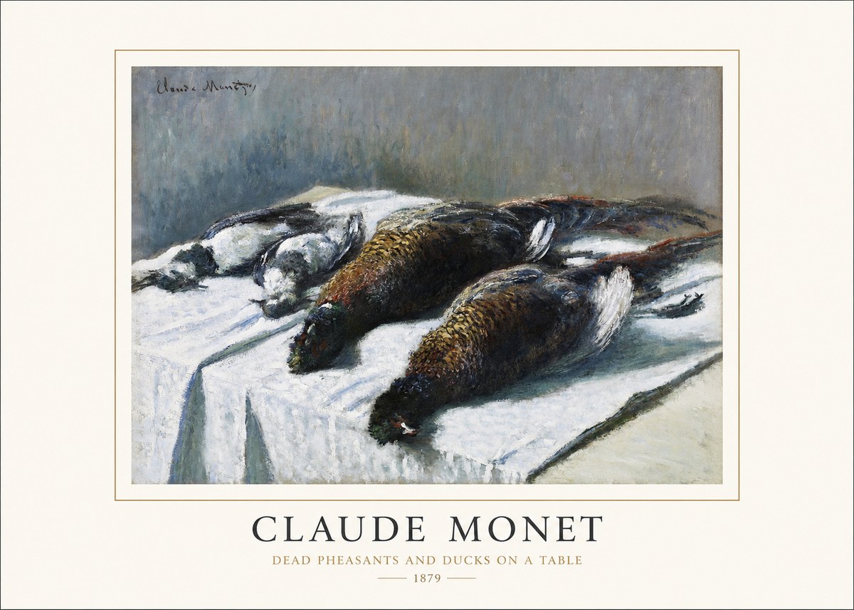 Monet Dead Pheasants and Ducks on a Table No1 - Poszter