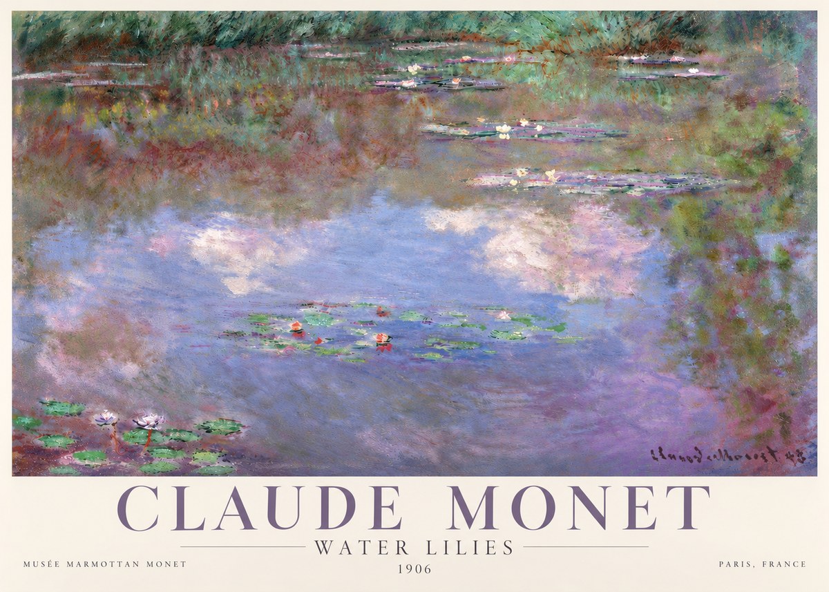 Monet Water Lilies VI No4 - Poszter