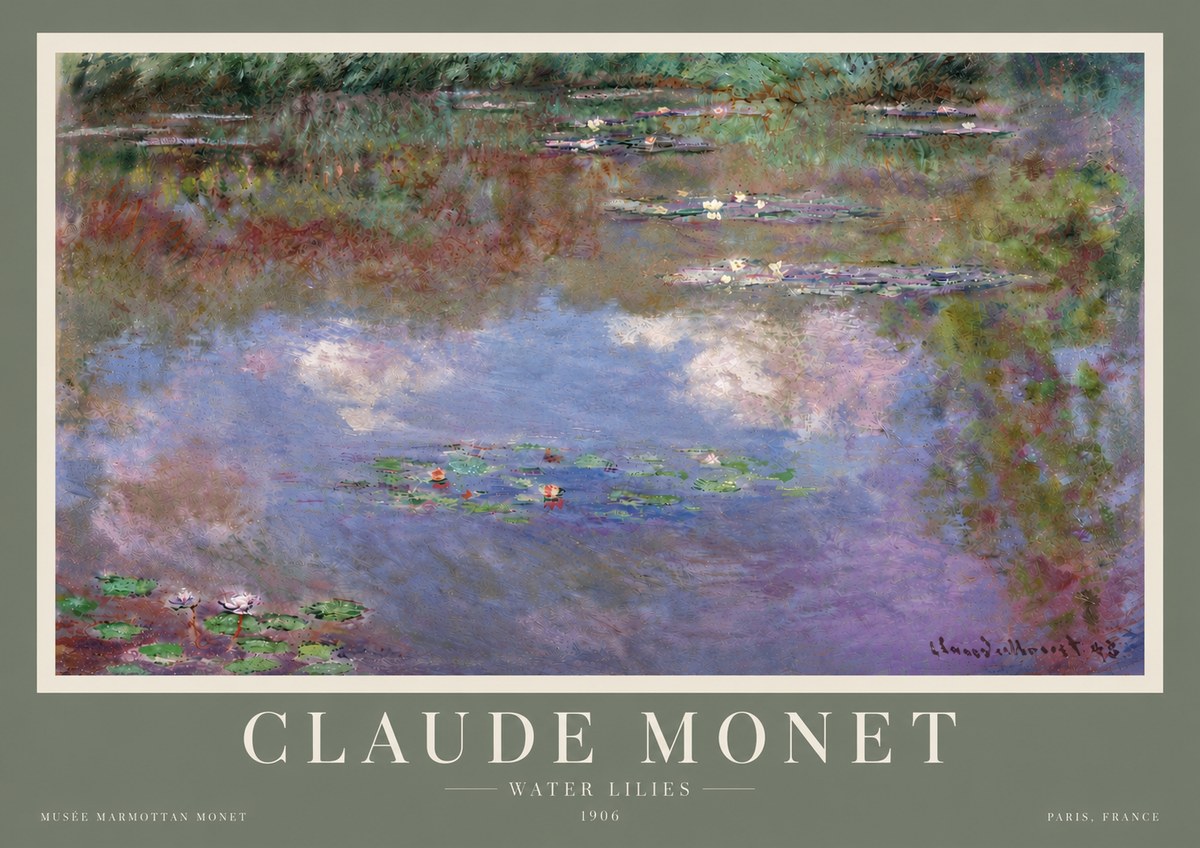Monet Water Lilies VI No5 - Poszter