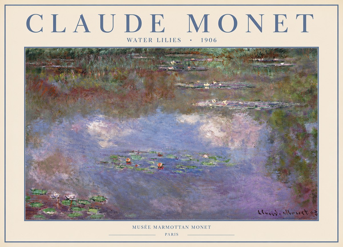 Monet Water Lilies VI No6 - Poszter