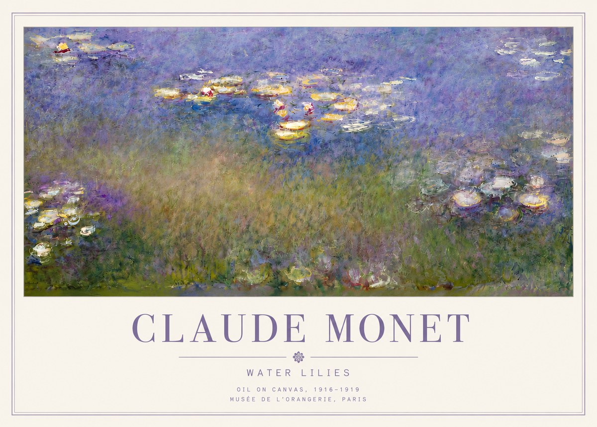 Monet Water Lilies VII No3 - Poszter