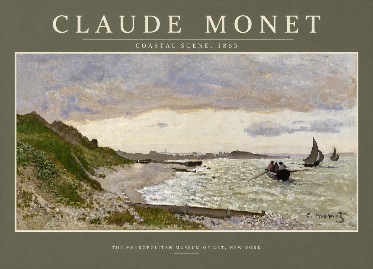 Monet Coastal Scene No4 - Poszter