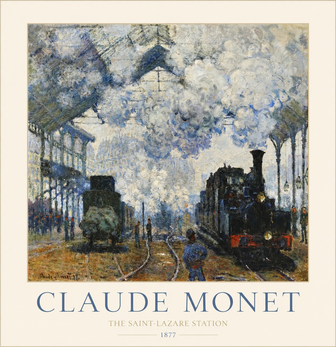 Monet The Saint-lazare Station No1 - Poszter