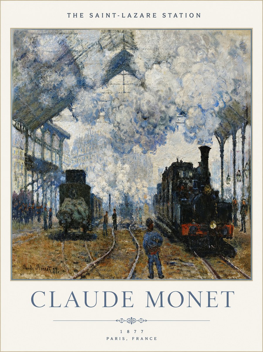 Monet The Saint-lazare Station No4 - Poszter