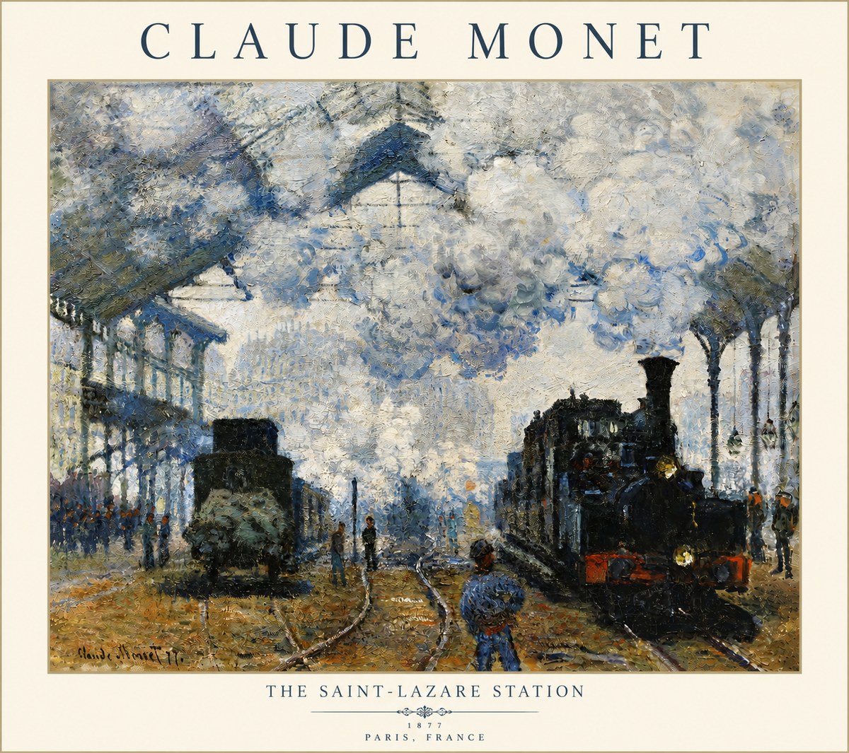 Monet The Saint-lazare Station No6 - Poszter