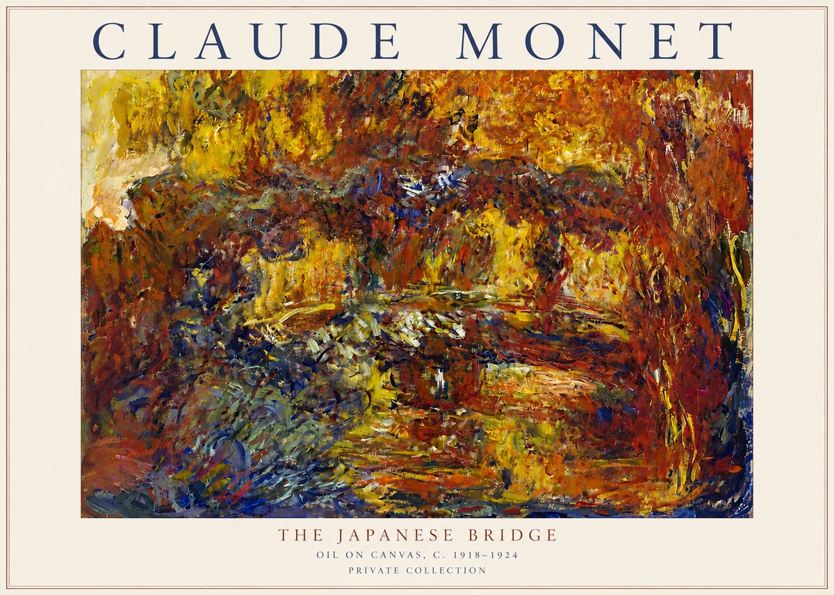 Monet The Japanese Bridge II No3 - Poszter
