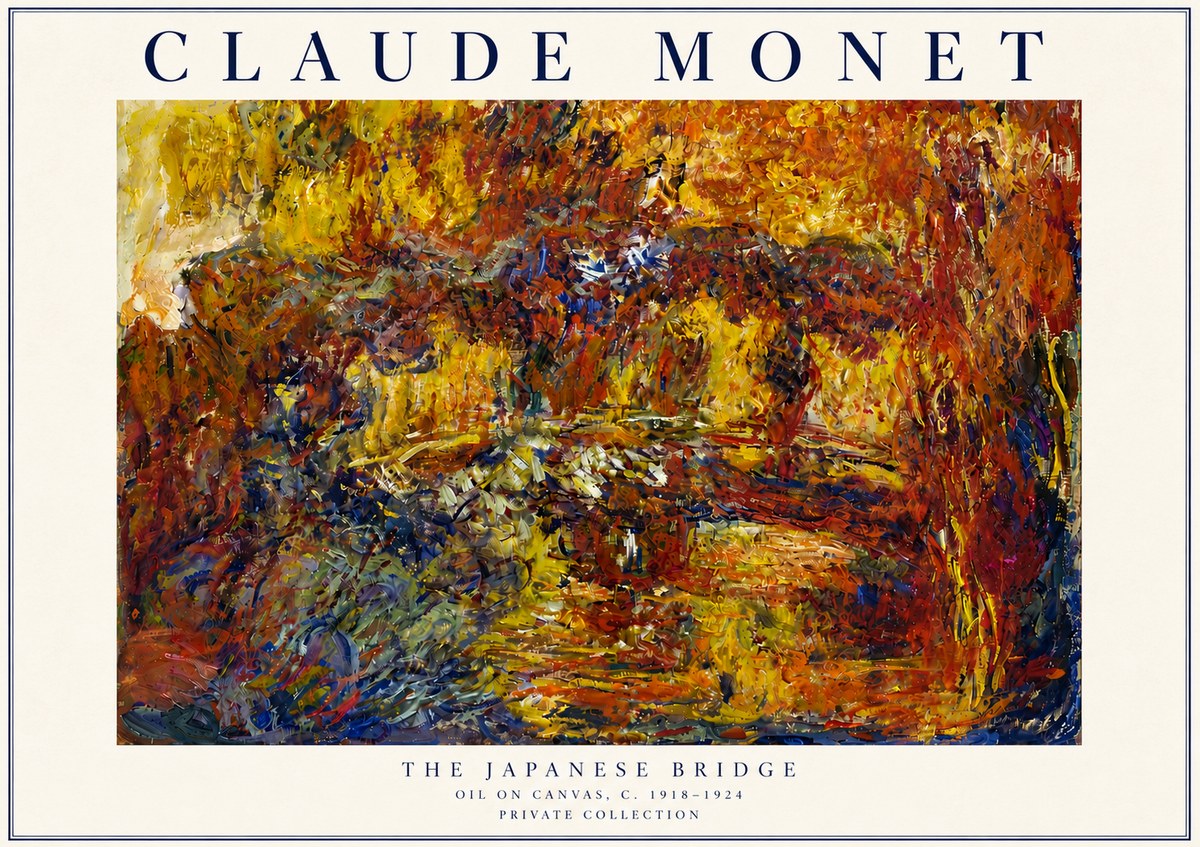 Monet The Japanese Bridge II No4 - Poszter