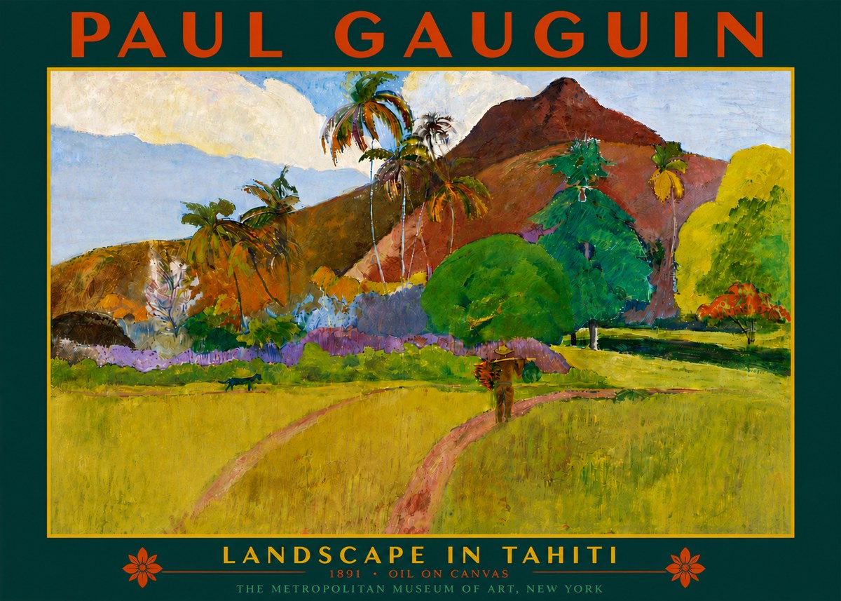 Paul Gauguin Landscape in Tahiti II No6 - Poszter