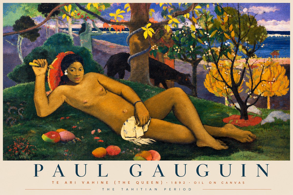 Paul Gauguin Te Ari Vahine (the Queen) No4 - Poszter
