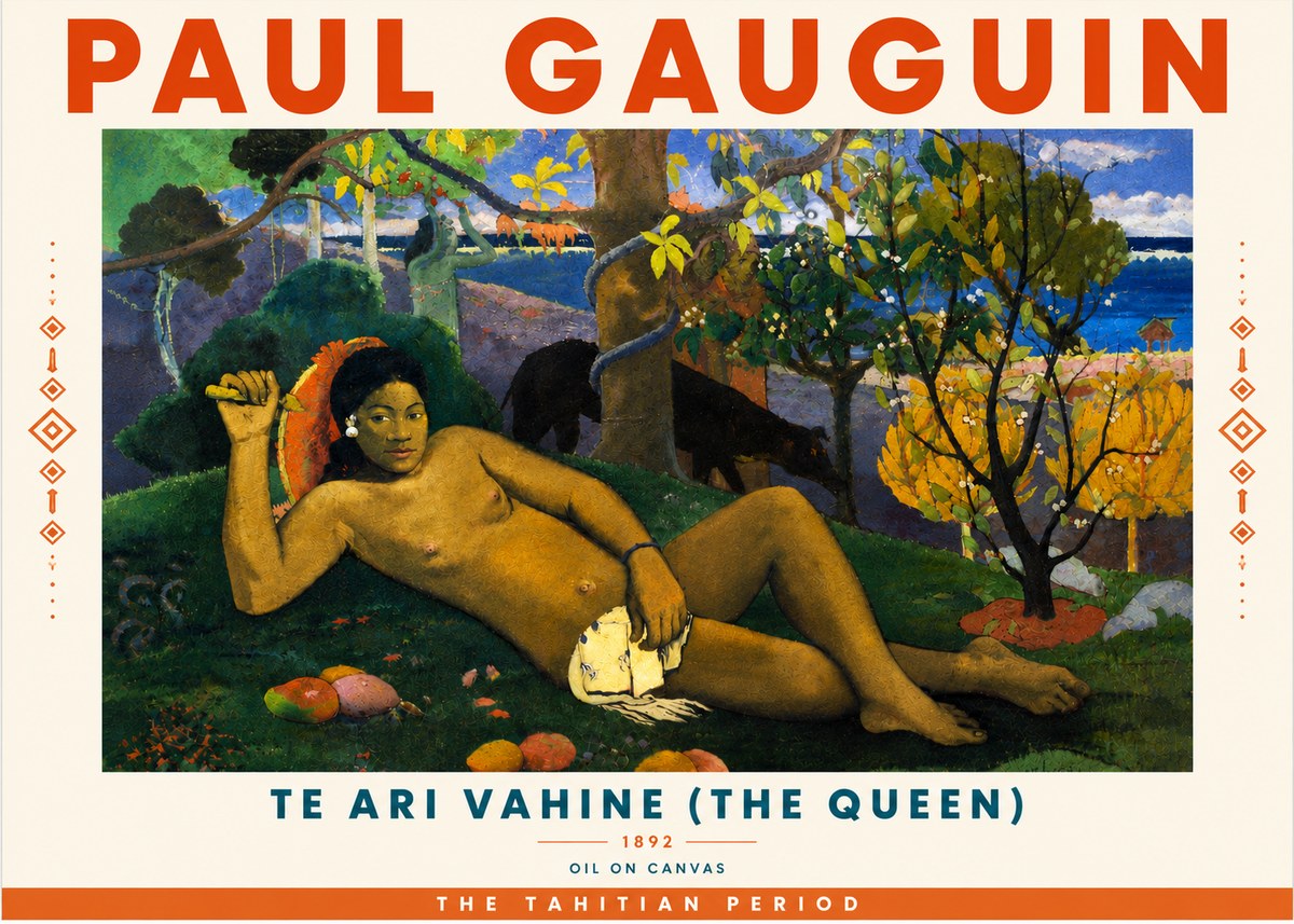 Paul Gauguin Te Ari Vahine (the Queen) No6 - Poszter