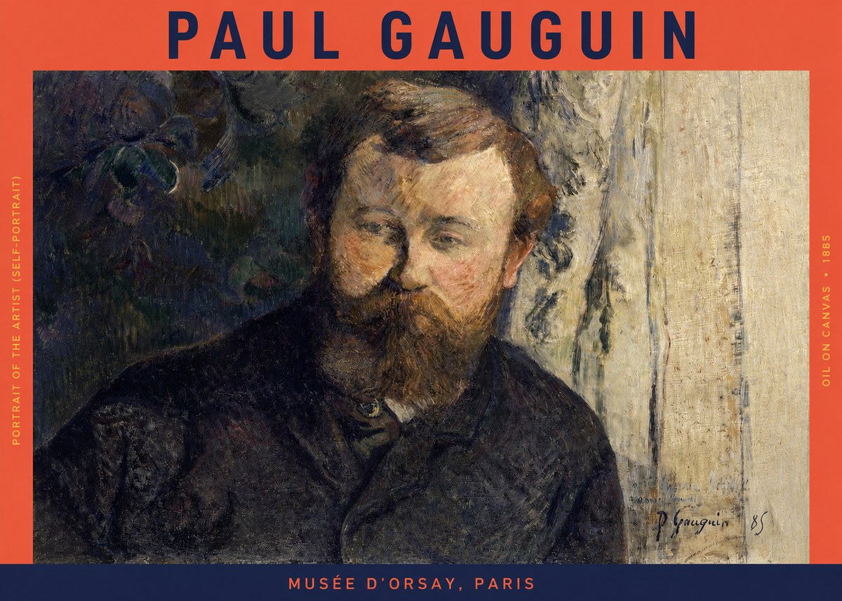 Paul Gauguin Portrait of the Artist (Self-portrait) No2 - Poszter