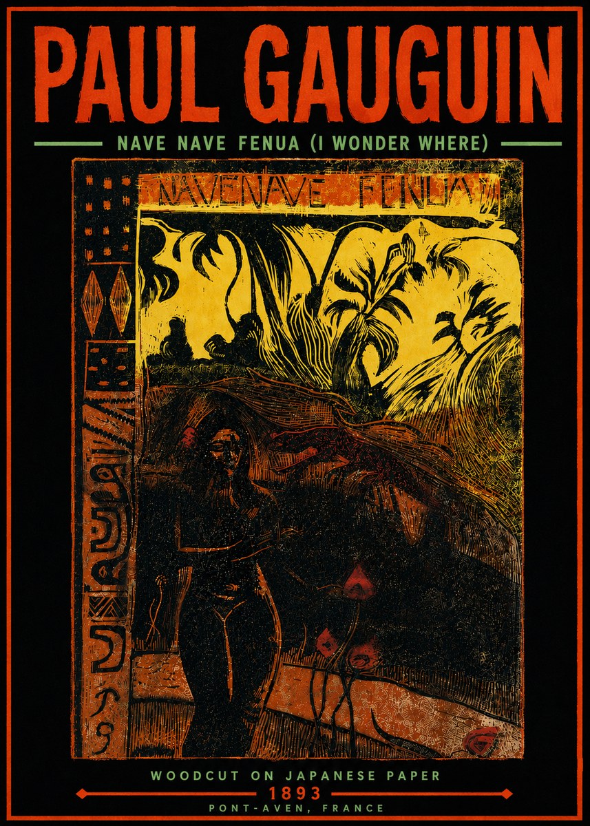 Paul Gauguin Nave Nave Fenua (I Wonder Where) No5 - Poszter